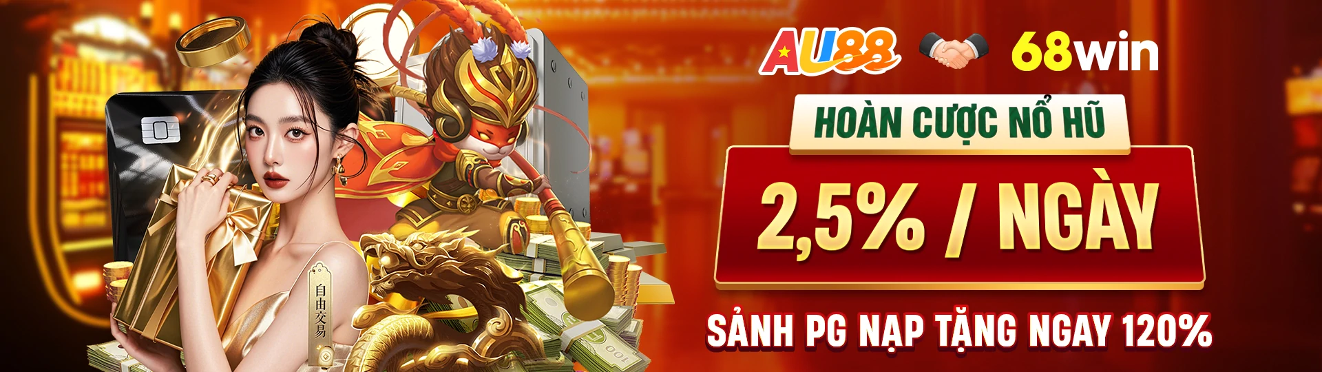 Banner 68Win giới thiệu nội dung và thương hiệu